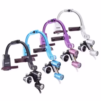 2.5X 3.5X Colorful Dental Headlamp Medical Loupes Magnifier Wireless Surgical Headlight for Dental Operation Factory Supplier