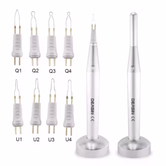 Dental Gutta Percha Cutting Heated AA Battery Removable Model Teeth and Gum Cutter Electrocoagulation Hemostatic Pen 8 Tips