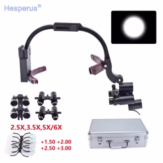 5x/6x Headband Adjustable Dentist Surgical Headlamp Dentistry Magnifier Dental LED Headlight Binocular Loupes