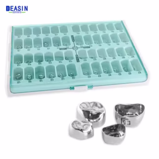 48pcs Dental Kids Adult Temporary Primary Molar Stainless Steel Orthodontic Teeth Pediatric Crowns Braces Dentistry Materials