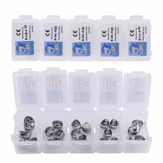 Hot 5Pcs Dental Crown Kid Primary Molar Teeth 1st 2nd Stainless Steel Pediatric Temporary Crown for Upper/Lower Left/Right