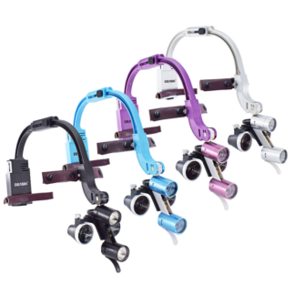 2.5x 3.5x Colorful Dental Headlamp Medical Loupes Magnifier Wireless Surgical Headlight For Dental Operation Factory Supplier