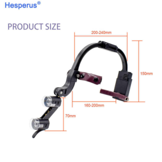 2.5x/3.5x Headband Ajustable 5w Headlamp Magnifier Dental Led Headlight Binocular Loupes With Yellow Filter Dentistry Equipment