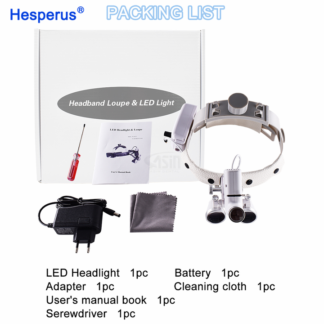 5w Dental Medical Led Headlamp With Focusing Light Point 2.5x 3.5x Loupe Binoculars Electric Medical Headlight