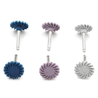 6 Pcs Burs Tools Dental Rubber Polisher Composite Resin Polishing Diamond System Ra Disc Kit 14mm Wheel Spiral Flex