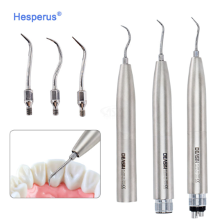 China Medical Supplier Dental Air Scaler Handpiece Sonic S 2holes / 4holes With 3pcs Scaler Tips Dental Handpiece
