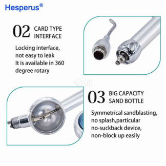 Dental Air Polisher Prophy Mate Polishing Handpiece Teeth Whitening Cleaning Air Water Sander Gun 2/4hole