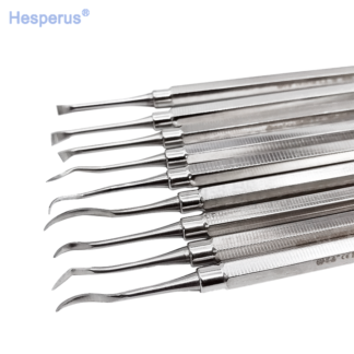 9 Pcs/set Dental Calculu Scaler Hand Operated Scalers Calculus Scaler Practicing Examination Gingival Periodontal Cleaning Tools