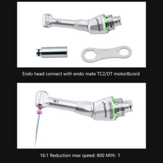 Dental 16:1 Reduction Contra Angle Handpiece Head Push Button For Wireless Endo Motor Dentistry Endodontic Treatment Tool