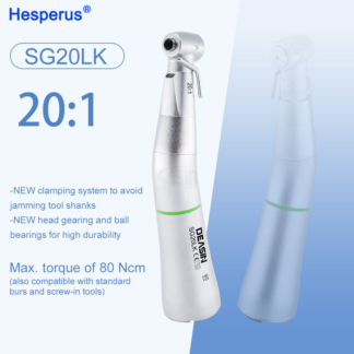 Deasin S201xlpro/sg20lk Dental Surgical Implant Handpiece Contra Angle 20:1 With Optic Fiber Green Rings Surgical Instruments