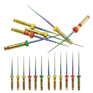 6pcs/box High Quality Dental Heat Activated Root Canal File Rotary Rainbow Niti Files Endo Motor Dentist Tools