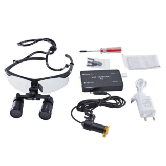 4x 5x 6x 8x Binocular Surgical Dental Loupes For Sale With 5w Led Headlight 360-460mm Dental Magnifier Lab Equipment