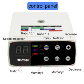 Deasin 8000a Dental Electric Led Micro Motor Brushless Internal Spray Brushless Electric Micromotor Dentist Low Speed Handpiece