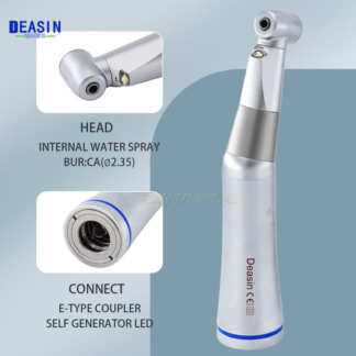 Dental 1: 1 Low Speed Contra Angle Handpiece E-generator Led Ca Bur Drill Head Spare Parts Dentistry Tools