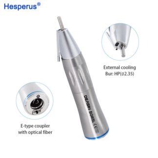 Dental Fiber Optic Surgical Straight Handpiece Sg65l 1:1 Blue Ring With External Irrigation For Dental Implant Micromotor