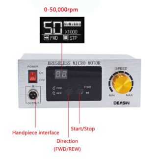 Hesperus Dental 50000 Rpm Brushless Micromotor Unit With Lab Micro Motor Handpiece Lab Equipment Dentistry Instrument