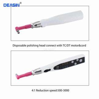Dental Electric Polishing Led Motor With 4:1 Reduction Contra Angle Disposable Head 500-3000 Rpm/min