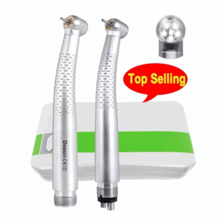 Dental Factory Dental Highspeed Handpiece 5 Led 5 Sprar Water Led Push Button Turbina Highspeed Ceramics Bearing Good Quality