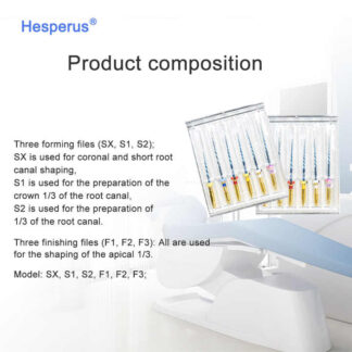 Endodontic Treatment Root Canal Files 25mm Sx-f3 Assorted 6pcs /box Dental File Consumable Material