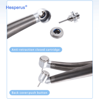Dental Fiber Optic Dental Standard Head Air Turbine High Speed Handpiece N-coupler Inner Water Spray Stainless Body