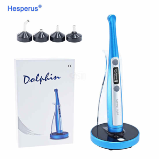 Dental Dolphin Lamp Led Curing Light Wide Spectrum1 Second Metal Body With Caries Detector Built And Meter Max 2600 Mw/cm