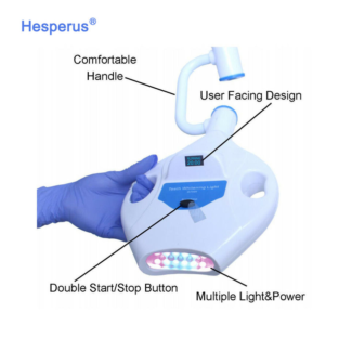 Floor Standing 65w Dental Clinic Device Blue Red Purple Light Tooth Teeth Whitening Lamp For Whitening Teeth