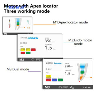 New Arrival Endodontic Product Motor / C-smart I Pro Soco Coxos Dental Endo Motor Reciprocating With Built In Apex Locator Led