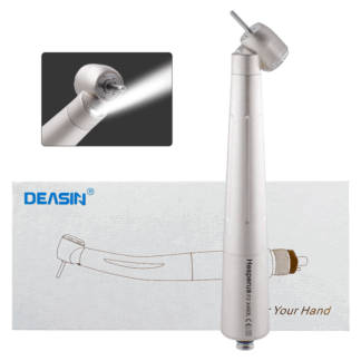 X450l Air Turbin Dental Handpiece High Speed Miniature Head With Optic Fiber 45 Degree Angle Head Fit Quick Coupling