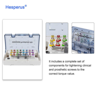 Hot Sale 16 Pcs Screw Drivers Dental Implant Fixture Screw Drivers Universal Torque Wrench Prosthetic Kit