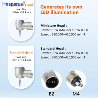 Dental E8 Led Air Turbine High Speed Handpiece With Closed Rotor Cartridge 2 Holes/4 Holes Dentistry Tools