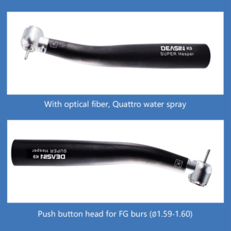 Dental K9 High Speed Fiber Optic Handpiece Air Turbine Ceramic Bearing Compatible With Kavo Connectors Torque Head Dentist Tool