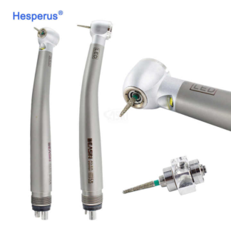 Dental Product Led Handpiece Push Button 4 Way Spray Push Button Ceramic Cartridge Rotary Turbine High Speed Handpiece