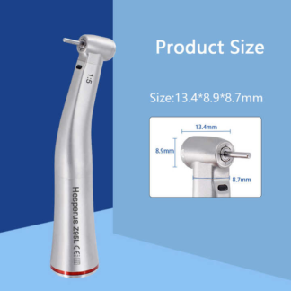 Mini Push Button 1:5 Dental Contra Angle Handpiece Increase Speed Handpiece Mini Head Z95l Inner Water Spray Red Ring