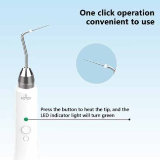 Dental Obturation Pen Gotta Percha Point Cutter Wireless Obturation Unit Root Canal Filling System+2 Tips 3 Second Rapid Heating