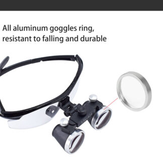 High Quality 2.5x 3.5x Dental Led Eye Loupe Electric Powered Medical Surgical Loupes With Premium Paper Package