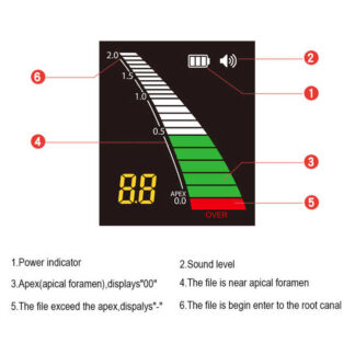 Dental Endodontic Apex Locator Micropex Mini Root Canal Measurement 4.5' Lcd Portable Machine Oral Endo Surgical Instruments