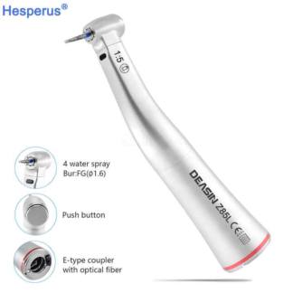 Dental Z85l Mini Head 1:5 Red Ring Contra Angle Handpiece Increase Speed Handpiece Push Button Inner Water Spray Tools