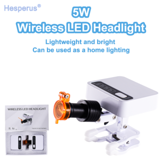 Mini Type 5w Led Wireless Lamp With Rechargeable Adjustable Light High Brightness For Medical Magnifier Binocular