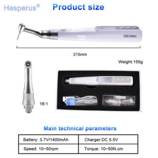 Electric Portable Dental Implant Torque Wrench Driver 16:1contra Angle Universal Implant Repair Kit 16pc Screws Dental Equipment