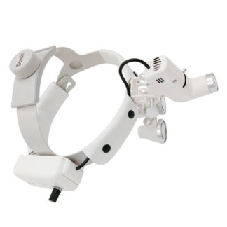 Head Wearing Dental Loupe With Led 2.5x Adjustable Dentist Surgical Loupes With Light Ultralight Binocular Magnifier Pupil