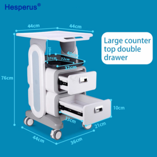 High Quality Mobile Medical Dental Trolley Cart With Two Or One Drawer / Dental Mobile Cabinet