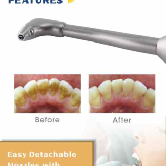 Ns* Type Dental Air Sandblasting Gun Prevent Air System Oral Hygiene Polisher Jet 360degrees Rotation Turbine Handpiece