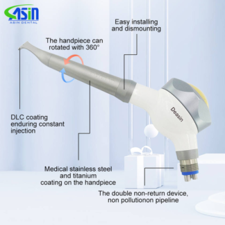 Dental Preven Air Flow Polishing 360 Degree Rotate Prophy Jet Mate Nozzle System Polisher Handpiece Intra Oral With Water Spray